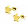 CITY STORM Náušnice z chirurgickej ocele v zlatej farbe - Stars