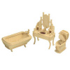Woodcraft Drevené 3D puzzle Kúpeľňa