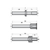 CMT C924 Tŕň tanierovej frézy s podložkami - S=12, D=M8, L1=47