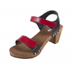 Dreváky BUXA Sandále Na Vysokom Opätku OD15 - Červenočierne Veľkosť: 37 [24,3 cm]