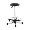 Fromm & Starck Kozmetická stolička - 120 kg - čierna - krúžok na nohy - výškovo nastaviteľný - 530 – 800 mm STAR STOOL 01