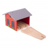 Bigjigs Rail Tehlové depo pre dva vláčiky Bigjigs Rail