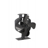 Lienbacher Ventilátor na kachle, 50 – 350 °C, kov, černý, 21.00.383.2