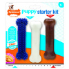 Nylabone hračka Puppy Starter Kit kosť príchuť kura S 3ks