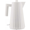 Alessi Rýchlovarná kanvica Alessi Plissé - ochrana pČervenái varu nasucho - biela - Michele de Lucchi - 1,7 l - MDL06 W