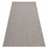 Eoshop KOBEREC SIZAL FLOORLUX 20580 hladký, Jednotný jednobarevný - stříbrný / černý (Velikost: 60x110 cm)