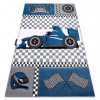 Eoshop Koberec PETIT ZÁVODY FORMULE 1 AUTO, modrý (Velikost: 160x220 cm)