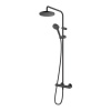 Sprchový sloup Hansgrohe Blend st. 20 cm černá matná s termostatickou baterií