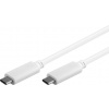 PremiumCord USB-C/male - USB-C/male, bílý, 1m ku31cc1w