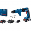 Bosch Akumulátorový skrutkovač na montáž suchých stavieb GTB 185-LI + GMA 55, kufor, 2x aku 06019K7022