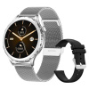 Dámske inteligentné hodinky Rubicon RNCF02-1 Silver + Black Silicone Strap NEPLATÍ