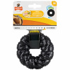 Nylabone Strong Max Braided Ring Beef 9,6 cm - silný gumený aport pre psov, s hovädzou príchuťou