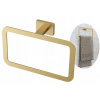 Kvadratický držiak tyče na uterák, brúsené zlato Caro, vešiak