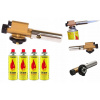 PLYNOVÝ HORÁK OPAĽOVACIA PIŠTOĽ SPÁJKOVACIA LAMPA NA PLYNOVÉ KARTUŠE REGULÁCIA NÁPLNE 4x PLYN