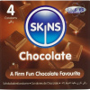Skins Condoms Skins Čierna Chocolate - 4 tmavé kondómy