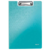 Podložka na písanie, s príklopom, A4, LEITZ Wow, ľadovo modrá