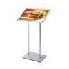 Jansen Display Menuboard s klaprámom A2, oblý roh, profil 25 mm, hliník