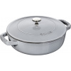 Staub Kastról so samopodlievacou pokrievkou 24 cm 2,4l sivý