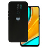 Zadný kryt Vennus Heart pre Xiaomi Redmi 9 design 1 čierný