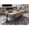 Bighome - IRON Konferenčný stolík mango 120x60x43, bielený, lakovaný