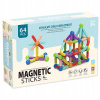 MAGNETICKÉ KONŠTRUKČNÉ BLOKY EDUKAČNÉ MAGNETIC STICKS 64 DIELIKOV DARČEK