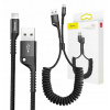 Baseus CALSR-01 Fish Eye Spring dátový USB / Lightning, 2A, 1m, černý