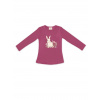 Dievčenské tričko SWEET BUNNY s dlhým rukávom - 116 - Bordová 5