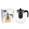 Excellent Houseware Sklenený džbán Lia Black 1,5L