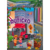 Komplet Autíčko (2 maľovanky+2 aktivity zošity + farebné ceruzky) - autor neuvedený