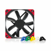 EUR Noctua NF-S12A PWM chromax.black.swap Počítačová skriňa Ventilátor 12 cm 1 ks