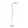 Hansa Viva - Sprchový set s vaňovým termostatom, priemer 25 cm, 3 prúdy, chróm 65162201