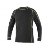 CXS Tričko REWARD, funkčný, dlhý rukáv, pánske, čierno-zelené Veľkosť: XL, Farebnosť: Čierna/zelená