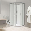 Mereo Sprchové boxy Sprchový box 100x100 cm, bez striešky, satin/biela/sklo Point CK35162KMW