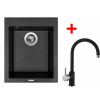 Sinks CUBE 410 Granblack + Vitalia GR G8730
