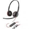 Headset HP Poly Blackwire 3220 Stereo + USB-C/A adaptér (bulk) (8X228A6) čierny