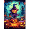 Diamantové maľovanie Norimpex 40x30 cm Halloweensky strašiak