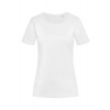 Dámske tričko STEDMAN Lux Fitted - Crew neck, White biela, S