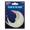 Fluorescenčné nálepky Apli Kids - Mesiačiky