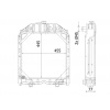 MAHLE Chladič, chlazení motoru BEHR CR 2280 000S