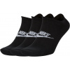 Nízke bavlnené ponožky Nike SPORTSWEAR EVERYDAY ESSENTIAL NO-SHOW (3 PAIR) čierne SK0111-010 - S