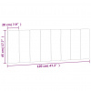vidaXL Panel na čelo postele čierny 120 cm zamat - Čierna - 222523-220790