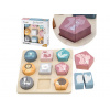 VIGA PolarB drevené puzzle kocky - zvieratká