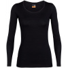 ICEBREAKER W 200 Oasis LS Scoop BLACK - M