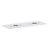 Hansgrohe Xilesa E - Doska pod umývadlo, 138x55 cm, 2 výrezy, matná biela 54280700