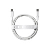 Kábel USB-C, 60 W, Racing, 1,2 m, striebornobiela, empower