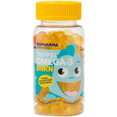 HLH BioPharma Omega 3 detské žuvacie kapsule 120 kapsúl