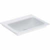 Geberit ONE - Umývadlo nábytkové 600x480x140 mm, bez prepadu, bez otvoru na batériu, KeraTect, biela 505.011.01.1