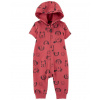 CARTERS CARTER'S Overal na zips bez nožičiek kr. rukáv Red Dog chlapec 3m