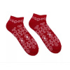 Unisex členkové ponožky Čičmany bordové HestySocks (veľkosť: 43-46)