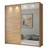 Posuvná šatníka so zrkadlom storočia 228 Camargue Oak (Posuvná šatníka so zrkadlom storočia 228 Camargue Oak)